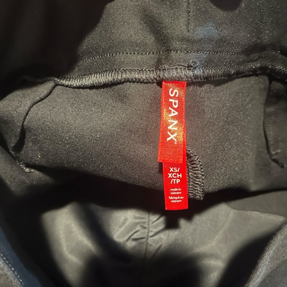 SPANX Perfect Pant Split Hem Black Wide Leg Women's Pants Size XS - Picture 4 of 6